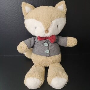 Levtex Baby Plush Fox Boy 18" Wearing Gray Jacket Red Bowtie‎ 2016